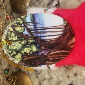 Banyan Tree Christmas Ornament artwork by Heidi  Stavinga